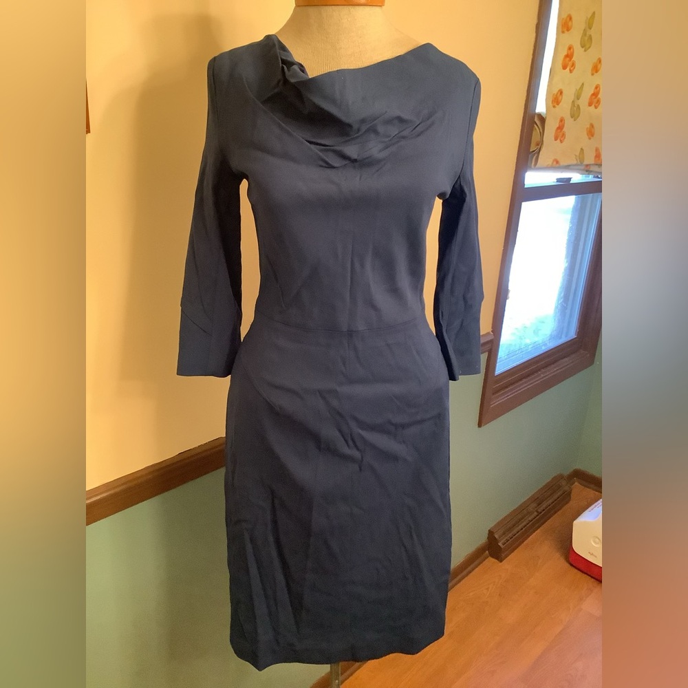 The Fold London 3/4 Sleeve Sheath Dress 8 (UK)